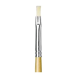 Davinci Brush Flat White Bristle 129 . Size  2 - Image 2