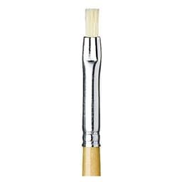 Davinci Brush Flat White Bristle 129 . Size 4 - Image 2