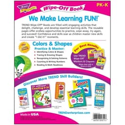 Wipe Off Book Trend,28 page book, T94304 Colors &Shapes - Image 4