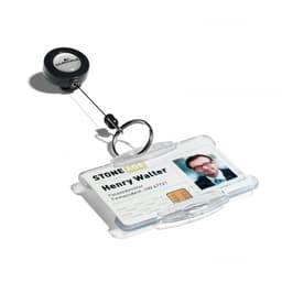 Name Badge Reel Durable With Keyring 8222-58 - Image 2