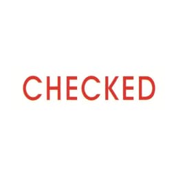 Stamp Shiny Pre-Inked "Checked" - Image 2