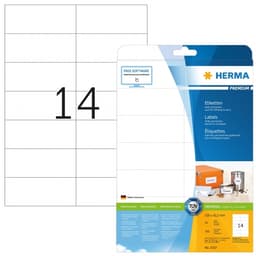 Label Herma Super Print A4  25Sh/Pack White - Image 1
