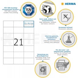 Label Herma Super Print A4  25Sh/Pack White - Image 10