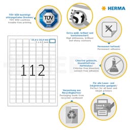 Label Herma Super Print A4  25Sh/Pack White - Image 19