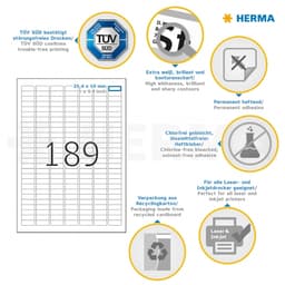 Label Herma Super Print A4  25Sh/Pack White - Image 31