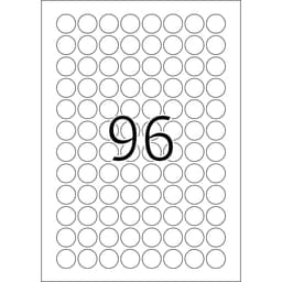 Label Herma Super Print A4  25Sh/Pack Round White - Image 2