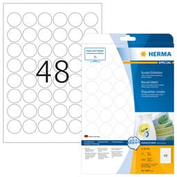 Label Herma Super Print A4  25Sh/Pack Round White - Image 4