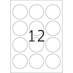 Label Herma Super Print A4  25Sh/Pack Round White - Image 11