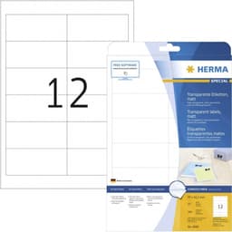 Label Herma Super Print A4  25Sh/Pack  Transparent - Image 3