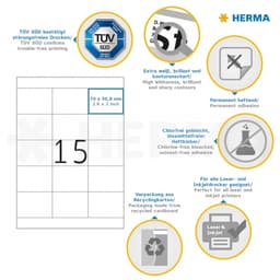 Label Herma Super Print A4 100Sh/Pack White - Image 3
