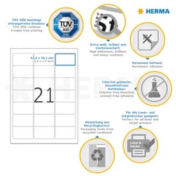 Label Herma Super Print A4 100Sh/Pack White - Image 6