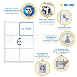 Label Herma Super Print A4 100Sh/Pack White - Image 9
