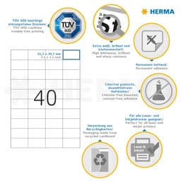 Label Herma Super Print A4 100Sh/Pack White - Image 12