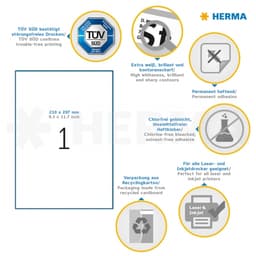 Label Herma Super Print A4 100Sh/Pack White - Image 18