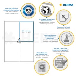 Label Herma Super Print A4 100Sh/Pack White - Image 27
