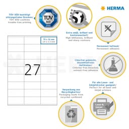 Label Herma Super Print A4 100Sh/Pack White - Image 45