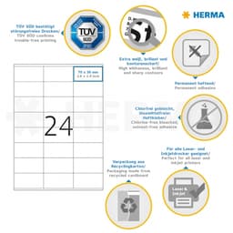 Label Herma Super Print A4 100Sh/Pack White - Image 54