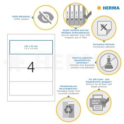 Label Herma Super Print A4 100Sh/Pack White - Image 70