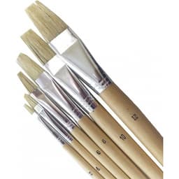 Brush Colour Magus Flat Bristle Hair 6/Pack 2044 - Image 1