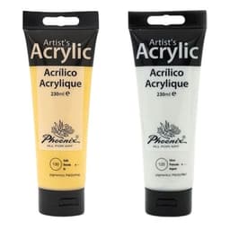 Acrylic Paint Phoenix 75Ml Gold & Silver - Image 1