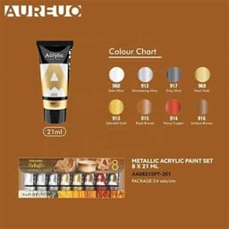 Acrylic Paint Phoenix 21Ml 8/Pack Metallic - Image 3