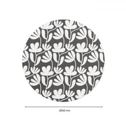 Mouse Pad Mr Rounded White Flowers 13307 - Image 2