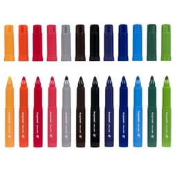 Big point felt tip set Bruynzeel | 12 colours - Image 2