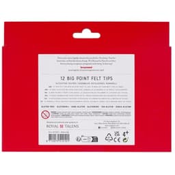 Big point felt tip set Bruynzeel | 12 colours - Image 4