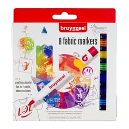 Bruynzeel Fabric markers set | 8 colours - Image 1