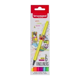 Fineliner Bruynzeel set neon | 6 colours - Image 1
