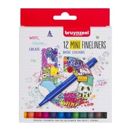 Fineliner Bruynzeel Mini set | 12 colours - Image 1