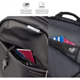 Laptop backpack Mr Bag To Work 22L Large Black - Image 9