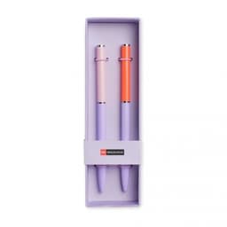 Pen Ballpoint Mr Thin Pink & Red - Image 1