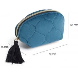 Coin Purse Mr British Bloom Velvet Blue - Image 2