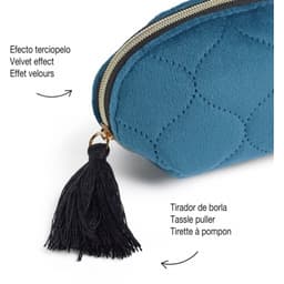 Coin Purse Mr British Bloom Velvet Blue - Image 3