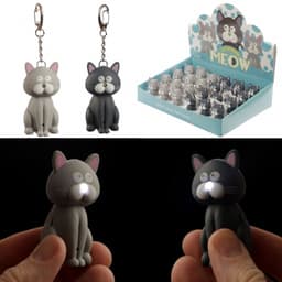 Keyring Cat Led Meowing Sound Key104 - Image 2