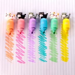 Highlighter Cute Cat With Topper Sta381 - Image 3