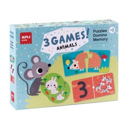Animals  Puzzle 3 In 1 Games - Apli - Image 1