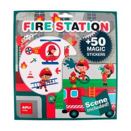 Sticker Magic Stickers Fire Station 50/Pack - Apli - Image 1