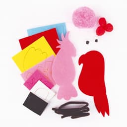 Craft Kit Felt Parrots - Apli - Image 2