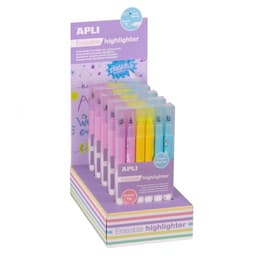 Highlighter Erasable Double Tip 6/Pack - Apli - Image 2