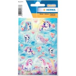 Happy Unicorn Transpuffy - Stickers Herma - Image 1