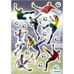 Footballer In Action Glittery - Sticker Herma - Image 2