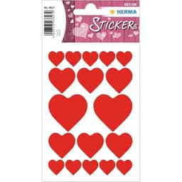 Hearts Red - Sticker Herma - Image 1