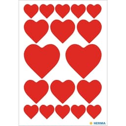 Hearts Red - Sticker Herma - Image 2