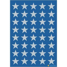 Christmas Stars 5 Spikes Silver - Sticker Herma - Image 2