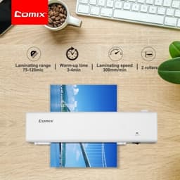 Laminating Machine Comix A4 2 Rolls Grey F9099W - Image 4