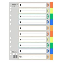 Divider Comix A4 Pp 1-10 10Tabs Assorted Ix902 - Image 1