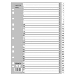 Divider Comix A4 Pp Numerical 1-31 Grey Ix899 - Image 1