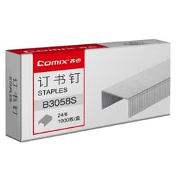Staples Comix 24/06 1000/Pack Silver B3058 - Image 1